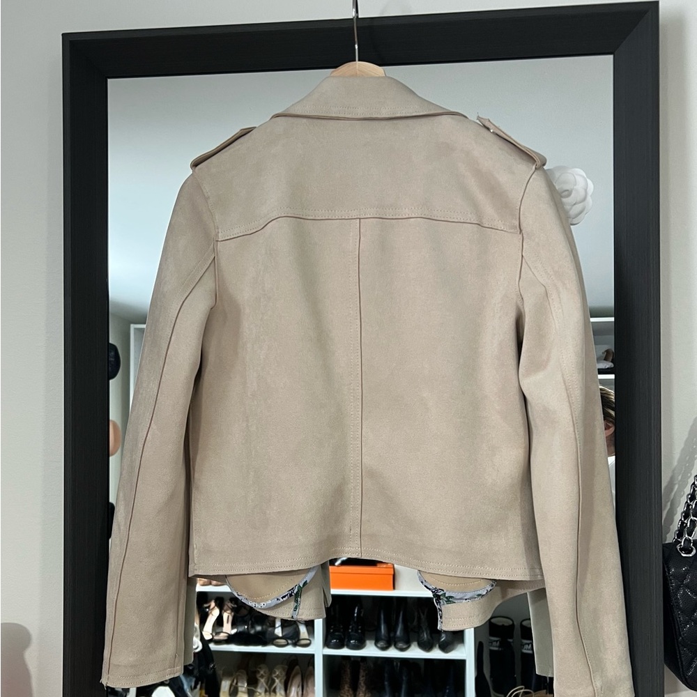 Faux leather/suede jacket